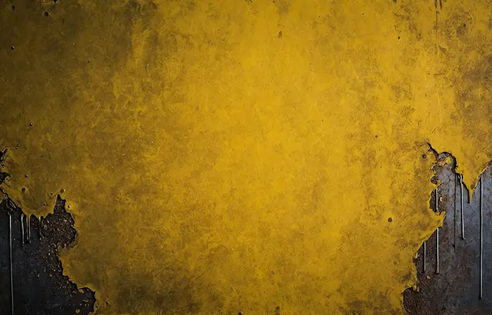 Distressed Yellow Paint Grunge Metal Plate Texture Jpg image